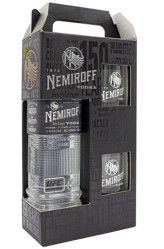 Водка Nemiroff De Luxe 0,7Л 40% + 2 стакана