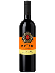 Červené polosladké víno Alazani 0,75l Mziani