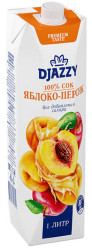 Сок яблоко-персик 1Л DJAZZY