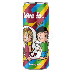 Напиток газированный со вкусом  ягодный микс 0,33л Love is...