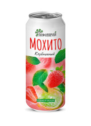 Коктейль Мохито Клубничный Алк 0% 0,45л Лемонарий