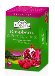 Зелёный чай Малина и гранат 20×2 г Ahmad Tea