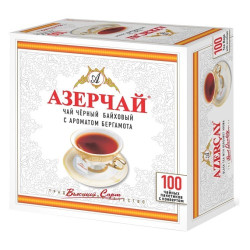 Черный чай с бергамотом 100*2г Азерчай
