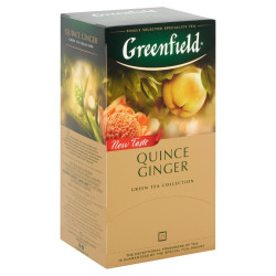 Зеленый чай Quince ginger 25*2г Greenfield