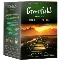 Чай черный Rich Ceylon 20*2г Greenfield