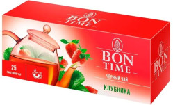 Чай черный со вкусом клубники 37,5г 25*1,5 Bon Time