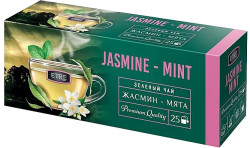 Чай зеленый с жасмином и мятой 25*2 50г Etre