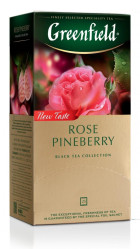 Черный чай Rose Pineberry 25*1,5г Greenfield
