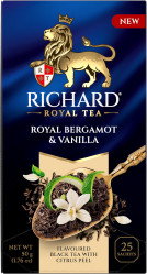 Černý čaj Royal Bergamot & Vanilka 50g (25x2g) Richard