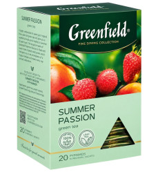 Зелёный чай Summer Passion 36г 20×1,8г Greenfield