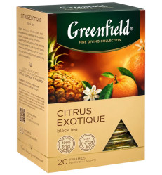 Чёрный чай Citrus Exotique 20×1,8г Greenfield
