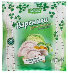 Вареники с капустой и грибами 777г ББ