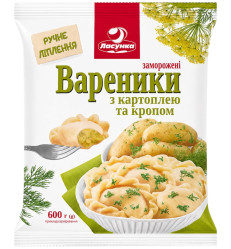 Вареники с картофелем и укропом 600г Ласунка