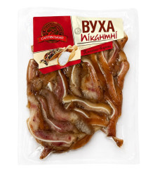 Копчёные острые полоски из свиных ушей SMK около 300г