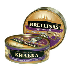 Килька в обжаренная в масле 230г Brivais Vilnis