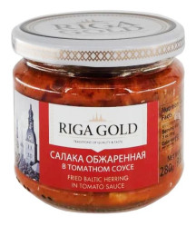 Салака обжаренная в томатном соусе 175г RIGA GOLD