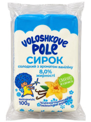 Сладкий ванильный творог 8% 100г Voloshkove Pole