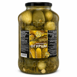 Огурцы маринованные 3000г (Чистый вес: 1500г) Трешка