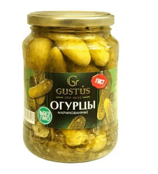 Огурцы маринованные 680г (чистый вес: 340г) Gustus