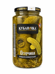 Огурцы консервированные 750г Кубаночка