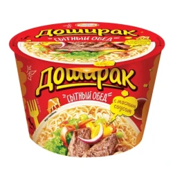 Лапша со вкусом говядины Сытный Обед 110 г Doshirak