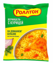 Лапша с курицей на домашнем бульоне 60 г Роллтон