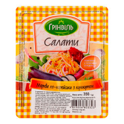 Морковь по-корейски с кунжутом 350г Grinvil