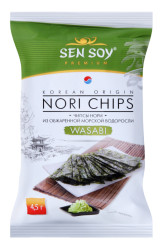 Чипсы нори со вкусом васаби 4,5г SenSoy
