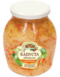 Капуста квашеная с морковью 840г Pogrebok