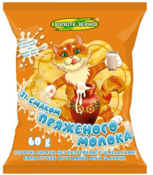 Палочки кукурузные со вкусом топлёного молока 60г Золоте Зерно