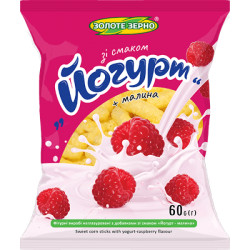 Палочки кукурузные Йогурт+малина 60г Золоте Зерно