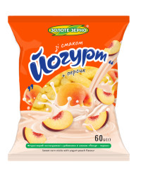 Палочки кукурузные Йогурт + персик 60г Золоте Зерно