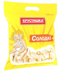 Кукурузные палочки сладкие неглазированные ТМ 150 г Хрустишка