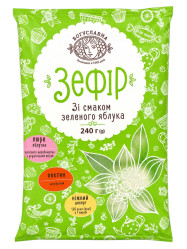 Зефир со вкусом зелёного яблока 240г Богуславна