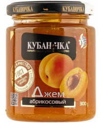 Джем абрикосовый 300г Кубаночка