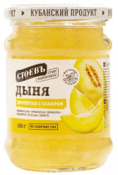 Дыня протёртая с сахаром 280г Стоевъ