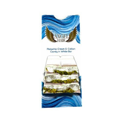 Белый шоколад с фисташковым кремом и сахарной ватой 80г Angel Hair