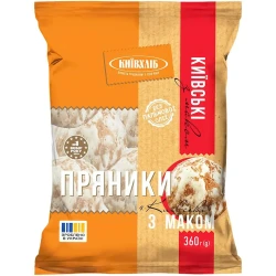 Пряники Київськi з маком 360г КиївХлiб