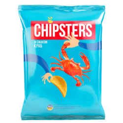 Чипсы со вкусом краба 120г Chipsters