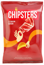 Чипсы со вкусом бекона 120г CHIPSTERS