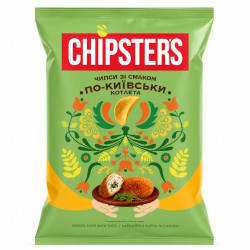 Чипсы со вкусом Киевская котлета 100г Chipsters