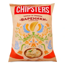 Чипсы со вкусом вареников с капустой 100г CHIPSTERS