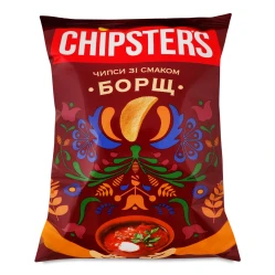 Чипсы со вкусом Борща 100г CHIPSTERS
