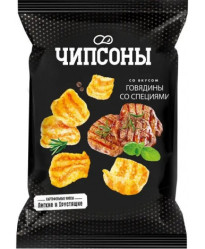 Чипсы со вкусом говядины со специями 40г Чипсоны