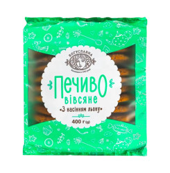 Печенье овсяное с семенами льна 400г Богуславна