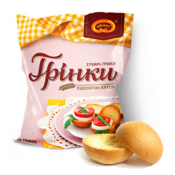 Сухари-гренки овальные 70г Авіант