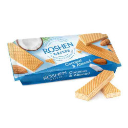 Вафли с кокосом и миндалём 220г Roshen