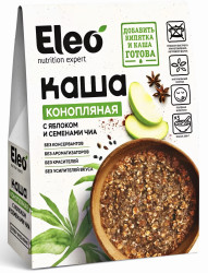 Каша конопляная с яблоком и семенами чиа 200г Eleo