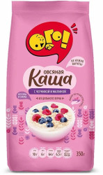 Каша овсяная с черникой и малиной 350г ОГО!