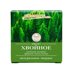 Натуральное твердое мыло Хвойное 80 г Aroma Saules